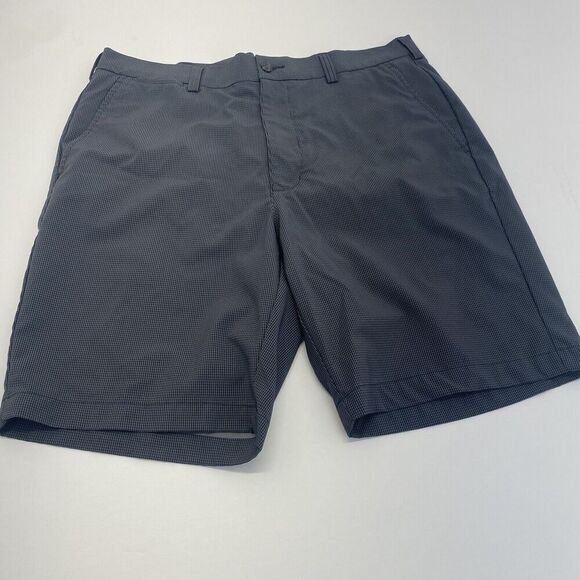 PGA Golf Shorts Men’s Size 36 Performance Chino Gray Pinstriped Dark Gray - Picture 2 of 15
